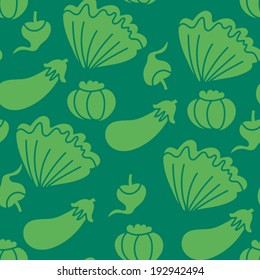 Vector seamless  pattern with vegetables.