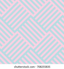 Vector seamless pattern with vertical stripes in pink and green. Colorful background for wrapping paper, wallpaper, print, interior design and fabric. Kids background. Backdrop in vintage style.
