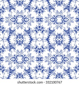 Vector seamless pattern in Victorian style. Element for design.  It can be used for wallpaper, pattern fills, web page background, surface textures, classic fabric.