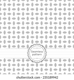 Vector seamless pattern with vintage old banner and ribbon. Repeating geometric shapes, diamond, cross, rhombus
