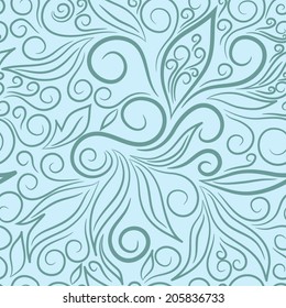 Vector seamless pattern with vintage ornaments