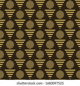 Vector seamless pattern, wallpaper background geometric texture in modern style.