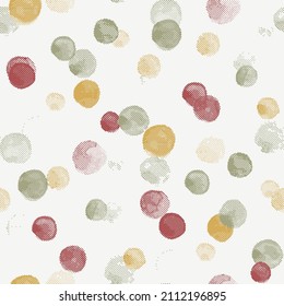 vector seamless pattern for wallpaper, pattern fills, web page background, surface textures in red, pink, yellow, green, , gray and white colors.