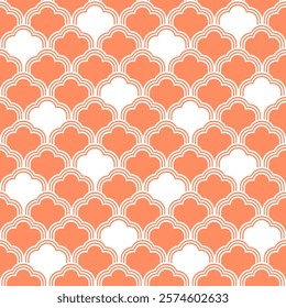 Vector seamless pattern warm tone 