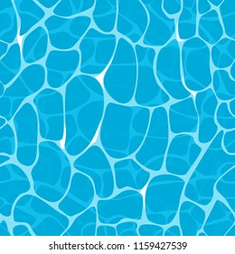 Vector seamless pattern of water surface