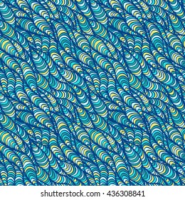 Vector seamless pattern, wave background, vector illustration