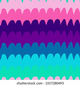 Vector seamless pattern with waves. Repeating uneven lines. Wavy playful background in vector for your design. EPS 8