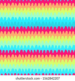 Vector seamless pattern with waves. Repeating uneven lines. Wavy playful background in vector for your design. EPS 8