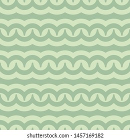 Vector seamless pattern with waves. Retro abstract flat ornament for textile, prints, wallpaper, wrapping paper, web etc.
