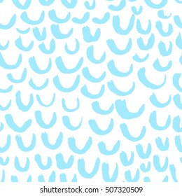 Vector seamless pattern with waves. Stripped artistic background on marine theme in doodle minimalistic style. Design for backdrops with sea, rivers or water texture