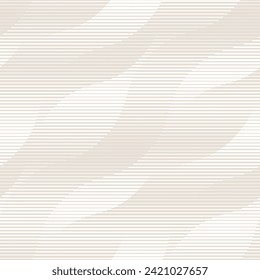 Vector seamless pattern. Wavy graphic design. Striped dynamic flow. Contemporary monochrome pattern. Versatile and visually captivating swatch.