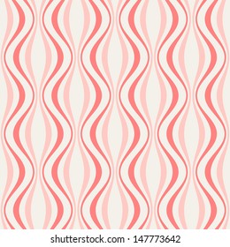 vector seamless pattern with wavy stripes. Modern stylish texture. Repeating pastel background