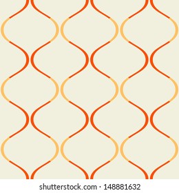 Vector seamless pattern with wavy stripes. Modern stylish texture. Repeating colorful background