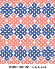 Vector seamless pattern. Weaving Pattern square more frequent, Vector seamless pattern. Modern stylish texture. Trendy graphic design for out clothes test equipment, interior, wallpaper multicolored.