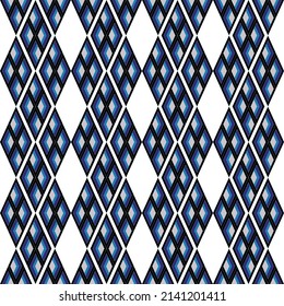 Vector seamless pattern. Weaving Pattern square more frequent, Vector seamless pattern. Modern stylish texture. Trendy graphic design for out clothes test equipment, interior, wallpaper blue square