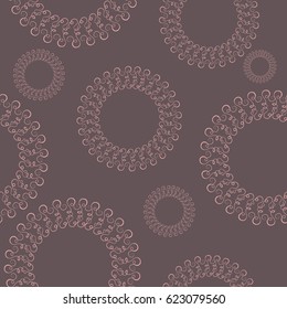 Vector seamless pattern with whimsical elements.
