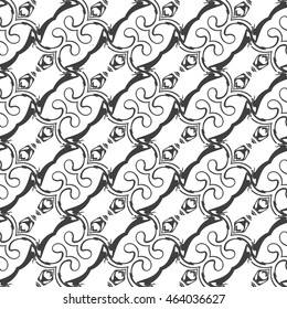 Vector seamless pattern a white background. Abstract Vector Illustration.Black and white