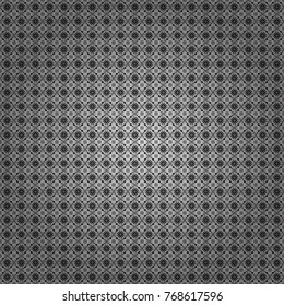 Vector seamless pattern in white, gray and black colors. Abstract brushed squares textured background.