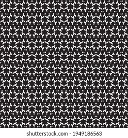 Vector Seamless Pattern of White Papercut Fox on a Black Background
