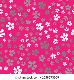 Vector seamless pattern whith small flowers