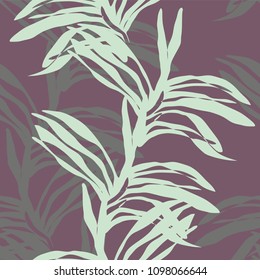vector seamless. pattern wiht abstract leaves.