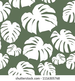 vector seamless. pattern wiht abstract leaves.
