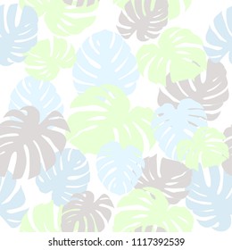vector seamless. pattern wiht abstract leavers.