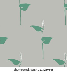 Vector seamless pattern with wild Lily flower