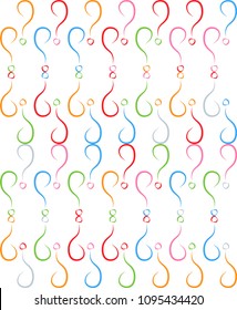 Vector seamless pattern with winding spots. Monochrome abstract spots. Contrast repeating unusual print for a variety of uses: fabric, wallpaper, cover, wrapping