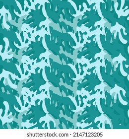 Vector seamless pattern with winding spots. Monochrome hand drawn streaks. Contrast repeating unusual print for a variety of uses: fabric, wallpaper, cover, wrapping.