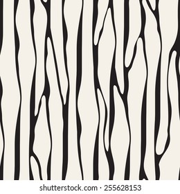 Vector seamless pattern with winding spots. Monochrome abstract spots. Contrast repeating unusual print for a variety of uses: fabric, wallpaper, cover, wrapping