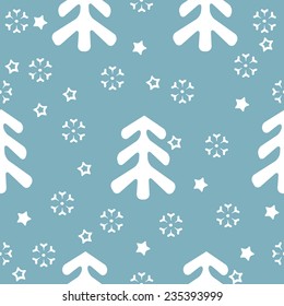 vector seamless pattern winter, christmas