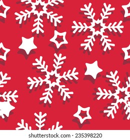vector seamless pattern winter, christmas