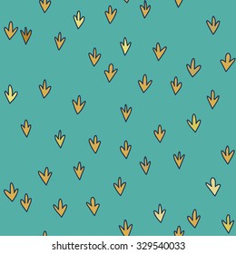 vector seamless pattern witch sketch grass texture