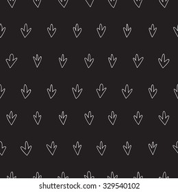 vector seamless pattern witch sketch grass texture