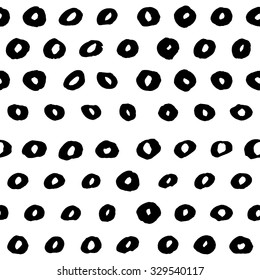 vector seamless pattern witch sketch circle texture