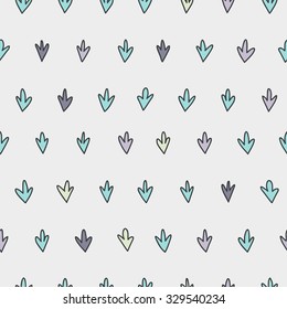vector seamless pattern witch sketch grass texture