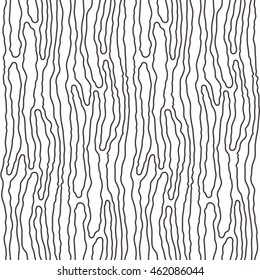Vector seamless pattern of wood texture. Organic stripes shape create natural structure. Bio form and contour from lines for backdrops design. Modern background for business style, fabric, stationery.