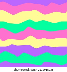 Vector seamless pattern of Y2K in Retro style. Vintage Psychedelic. Groovy curvy. Happy Positive. 70s, 80s, 90s vibes. Hypnotic pattern.
Repeat print. Groovy hippie chessboard pattern.