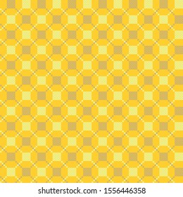Vector seamless pattern with yellow background.Mesh texture.Can be used for fabric 