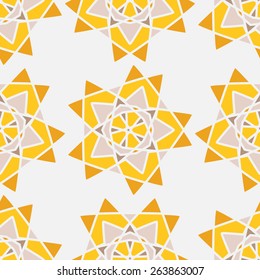 Vector seamless pattern in yellow and gray tones