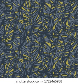 Vector seamless pattern yellow and grey abstract