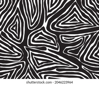 Vector seamless pattern with zebra skin.