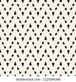 Vector seamless pattern with zigzag from points.Modern stylish texture.Black and white