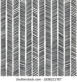 Vector Seamless Pattern with zigzag stripes. Endless Abstract Background. Trendy Geometric Print