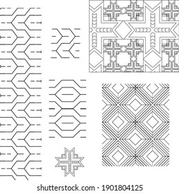 Vector seamless pattern.Abstract geometric pattern