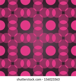 Vector - Seamless patterned dark texture with large purple polka dots 