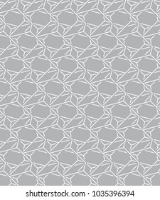  Vector seamless pattern.Irregular abstract grid crossing. Linear hand drawn background. Repeating geometric tiles.