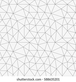 Vector seamless pattern.Irregular abstract grid crossing. Linear hand drawn background. Repeating geometric tiles.