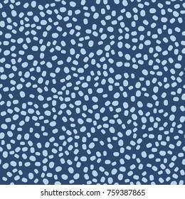 Vector seamless pattern.Irregular, chaotic circles, point, spots, polka dot texture. Stylish monochrome doodles. Modern graphic design. Hipster creative tileable print.